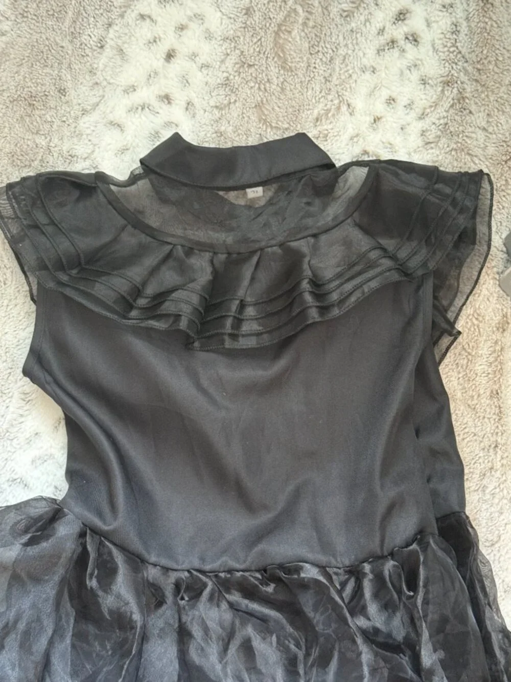 Wednesday Addams black dress girls size 10 Halloween costume whimsigoth grunge